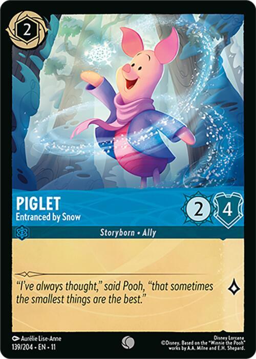 Piglet, Entranced by Snow 139/204 (Winterspell)  - Cold Foil