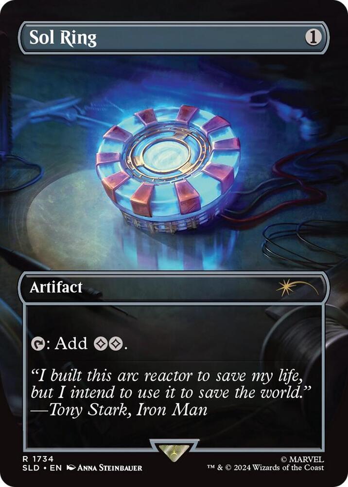 Sol Ring 1734 (Secret Lair Drop Series)  - Borderless Rainbow Foil