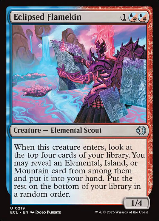 Eclipsed Flamekin 219/273 (Lorwyn Eclipsed)  - Foil