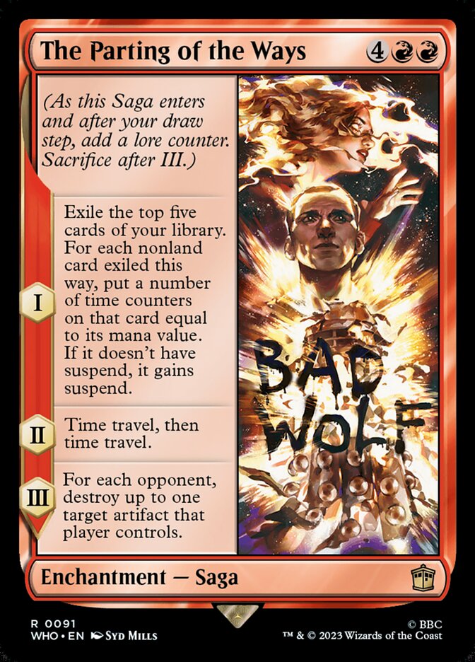 The Parting of the Ways 91 (Universes Beyond: Doctor Who)  - Foil