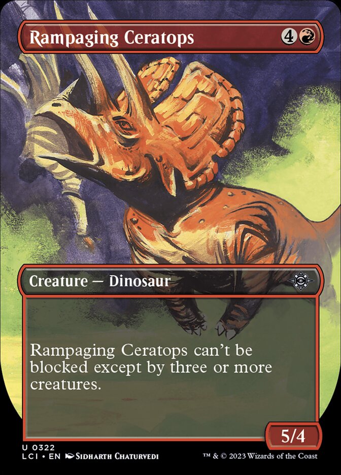 Rampaging Ceratops 322/291 (The Lost Caverns of Ixalan)  - Borderless
