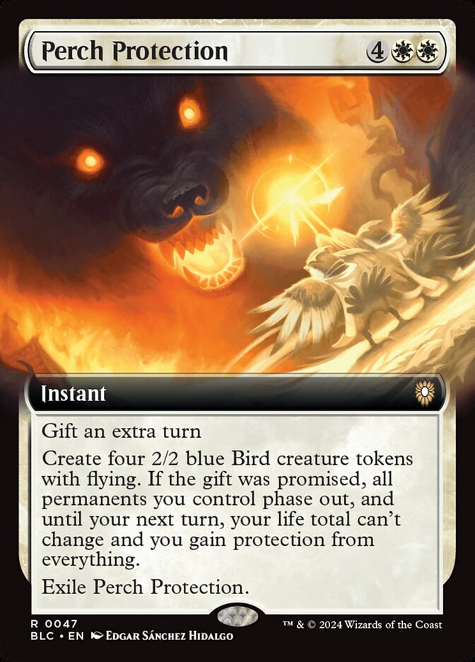 Perch Protection 47 (Commander: Bloomburrow)  - Extended Art