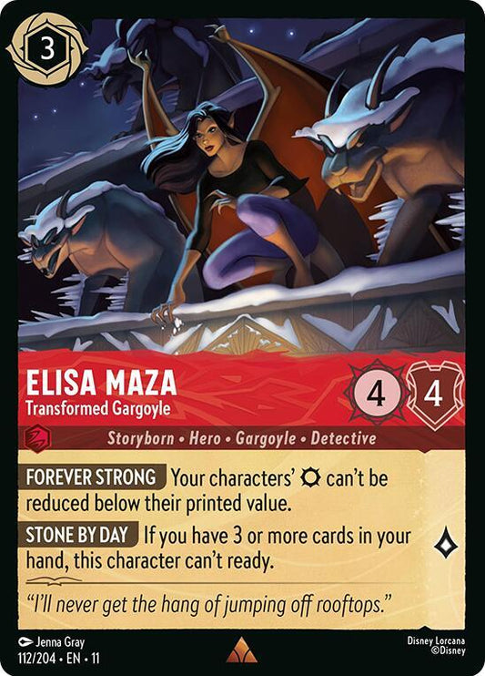 Elisa Maza, Transformed Gargoyle 112/204 (Winterspell) 
