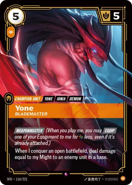 Yone Blademaster (Spiritforged)  - Foil