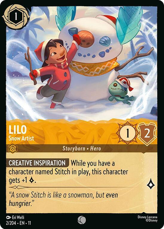 Lilo, Snow Artist 2/204 (Winterspell)  - Cold Foil