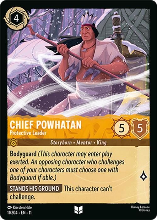 Chief Powhatan, Protective Leader 11/204 (Winterspell)  - Cold Foil