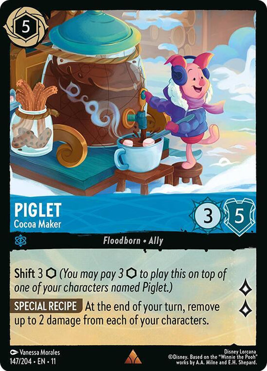 Piglet, Cocoa Maker 147/204 (Winterspell)  - Cold Foil