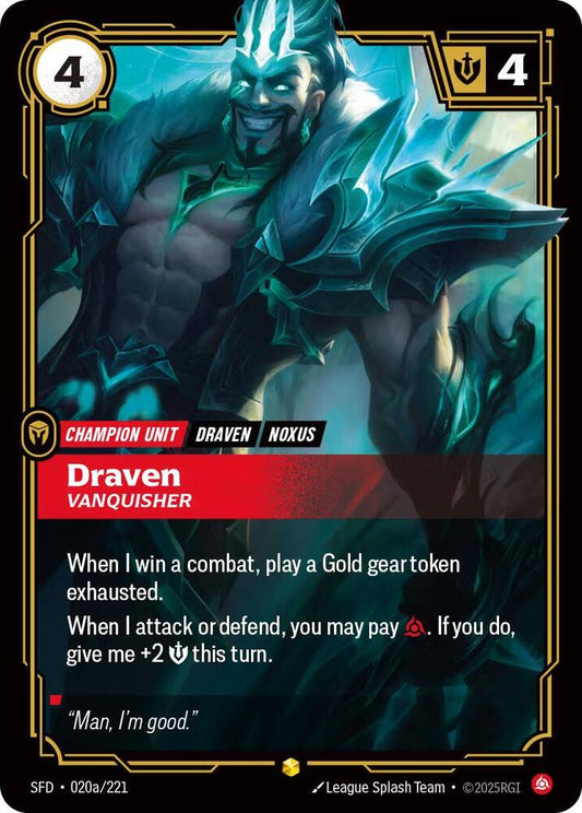 Draven - Vanquisher 020a/221 (Spiritforged)  - Foil