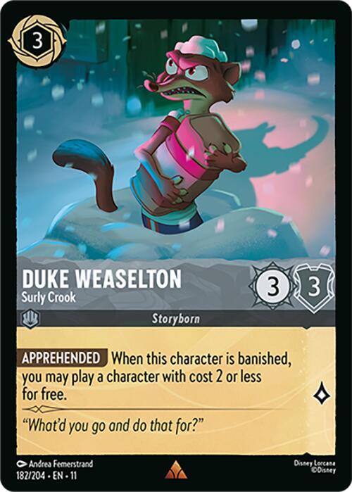 Duke Weaselton, Surly Crook 182/204 (Winterspell)  - Cold Foil