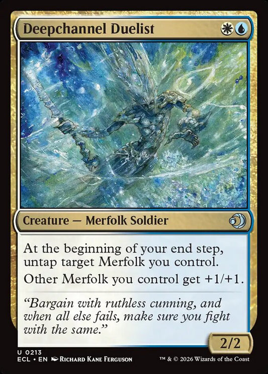 Deepchannel Duelist 213/273 (Lorwyn Eclipsed)  - Foil
