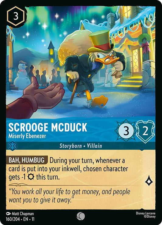 Scrooge McDuck, Miserly Ebenezer 160/204 (Winterspell)  - Cold Foil