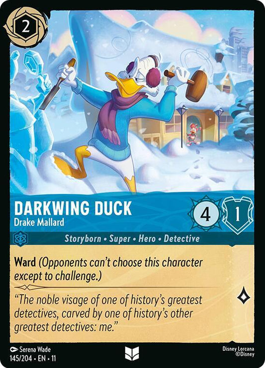 Darkwing Duck, Drake Mallard 145/204 (Winterspell)  - Cold Foil