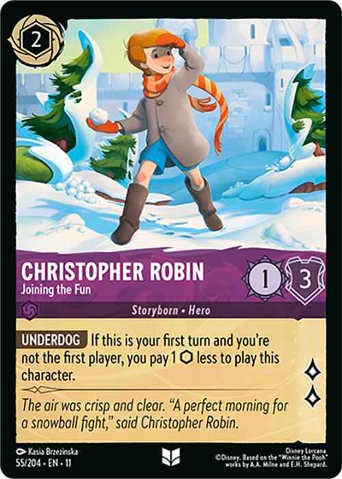 Christopher Robin, Joining the Fun 55/204 (Winterspell)  - Cold Foil