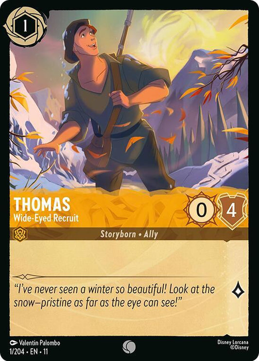 Thomas, Wide-Eyed Recruit 1/204 (Winterspell)  - Cold Foil