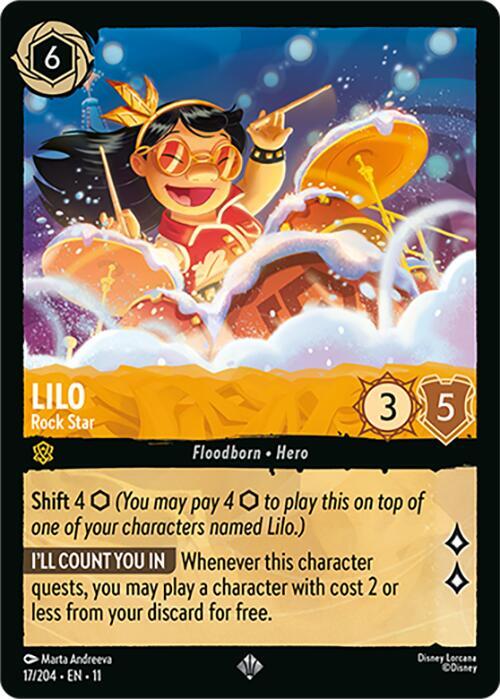 Lilo, Rock Star 17/204 (Winterspell)  - Cold Foil