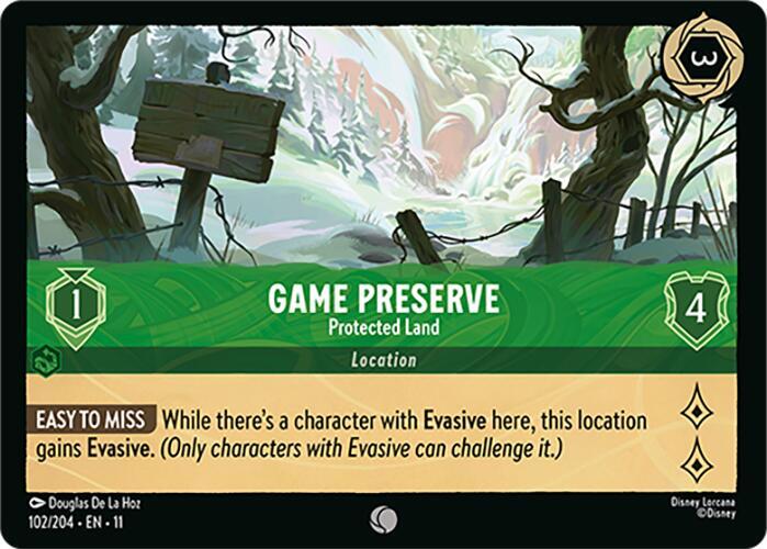 Game Preserve, Protected Land 102/204 (Winterspell)  - Cold Foil