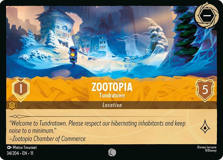 Zootopia, Tundratown 34/204 (Winterspell)  - Cold Foil