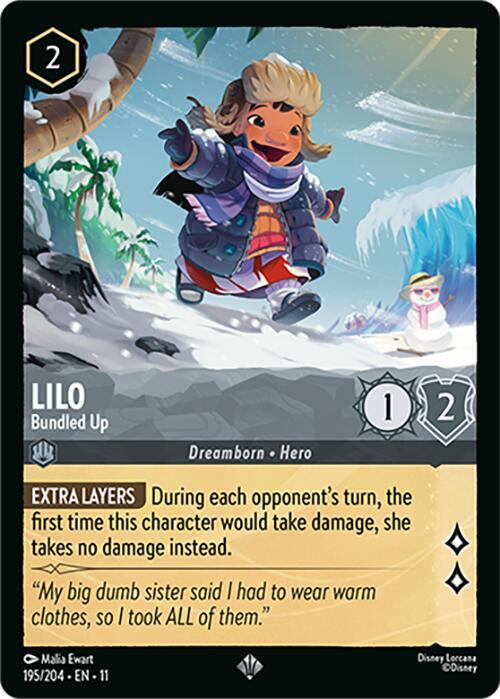 Lilo, Bundled Up 195/204 (Winterspell)  - Cold Foil