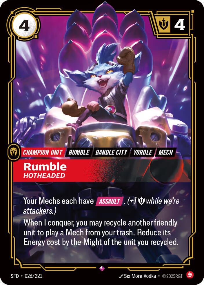 Rumble Hotheaded (Spiritforged)  - Foil