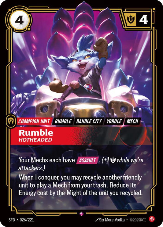 Rumble Hotheaded (Spiritforged)  - Foil