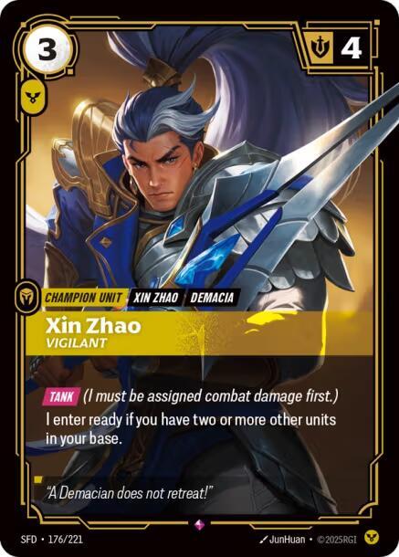 Xin Zhao Vigilant (Spiritforged)  - Foil