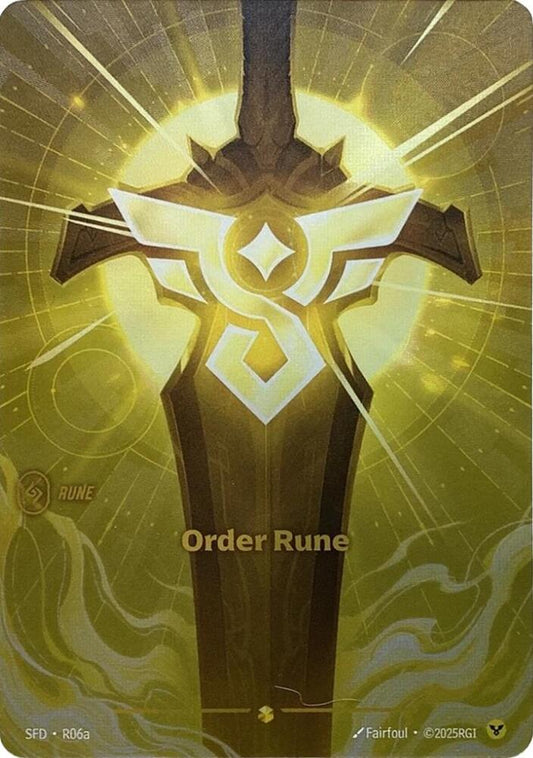 Order Rune Alternate Art R06a (Spiritforged)  - Foil