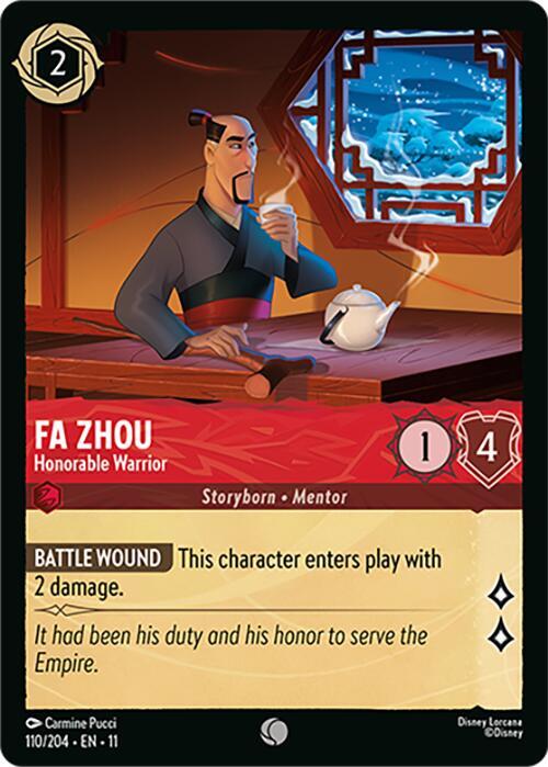 Fa Zhou, Honorable Warrior 110/204 (Winterspell) 