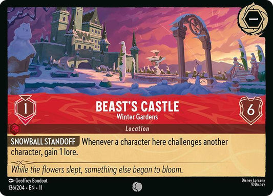 Beast's Castle, Winter Gardens 136/204 (Winterspell)  - Cold Foil
