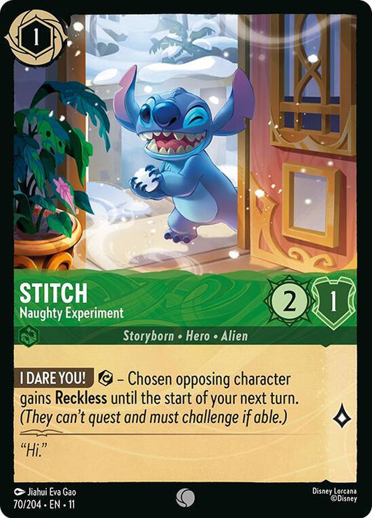 Stitch, Naughty Experiment 70/204 (Winterspell)  - Cold Foil