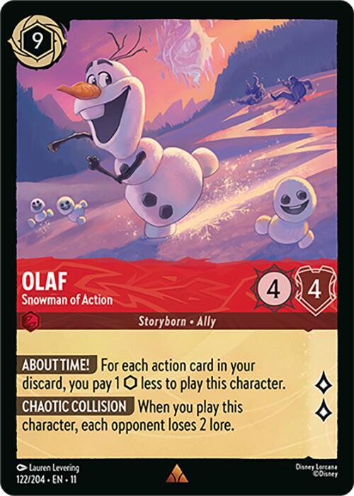 Olaf Snowman of Action (Winterspell)  - Cold Foil