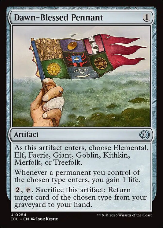 Dawn-Blessed Pennant 254 (Lorwyn Eclipsed)  - Foil