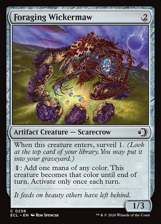 Foraging Wickermaw 256 (Lorwyn Eclipsed)  - Foil
