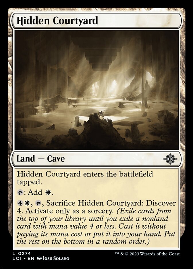 Hidden Courtyard 274/291 (The Lost Caverns of Ixalan)  - Foil
