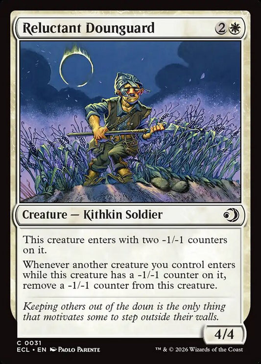 Reluctant Dounguard 31 (Lorwyn Eclipsed)  - Foil