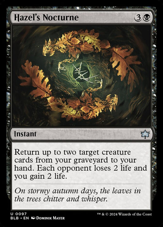 Hazel's Nocturne 97 (Bloomburrow)  - Foil