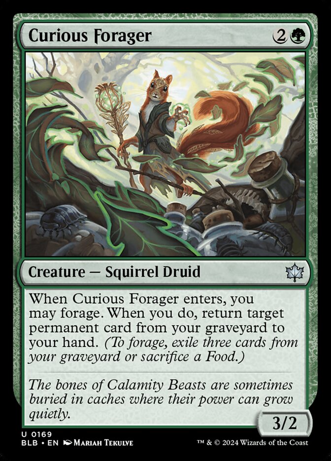 Curious Forager 169 (Bloomburrow)  - Foil