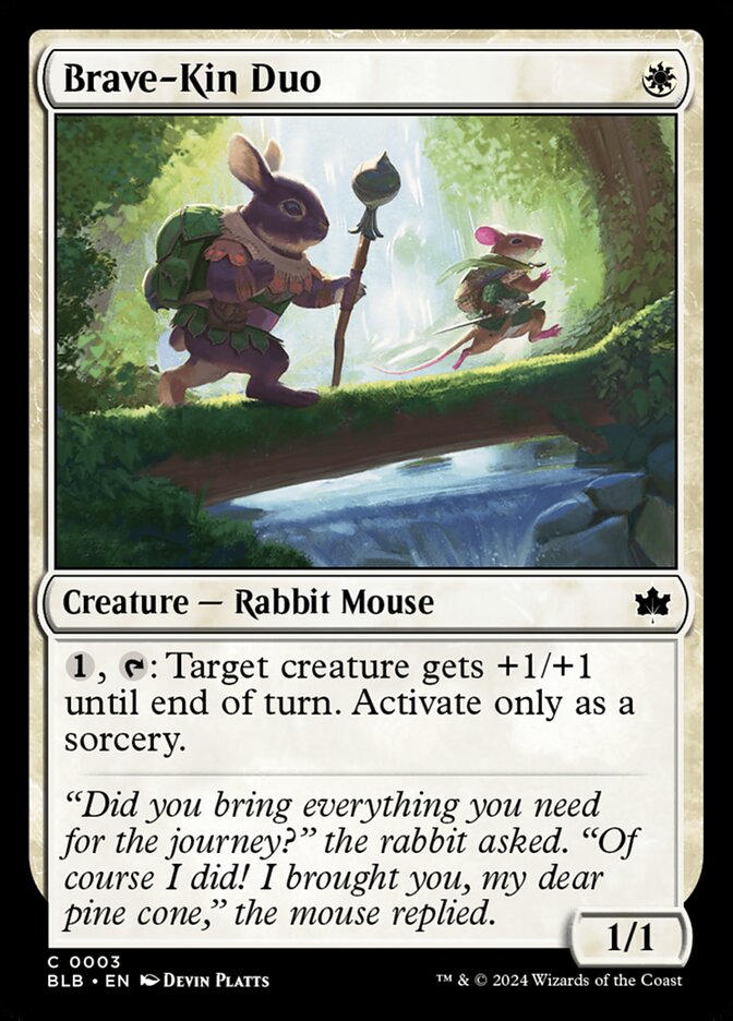 Brave-Kin Duo 3 (Bloomburrow)  - Foil