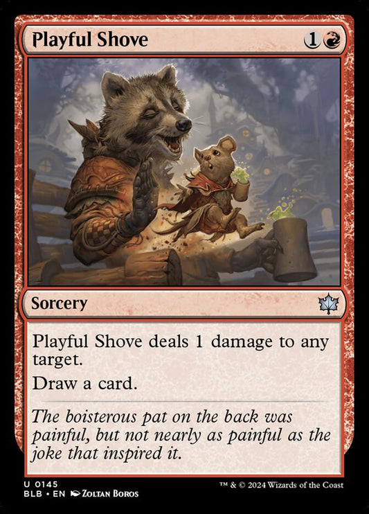 Playful Shove 145 (Bloomburrow)  - Foil