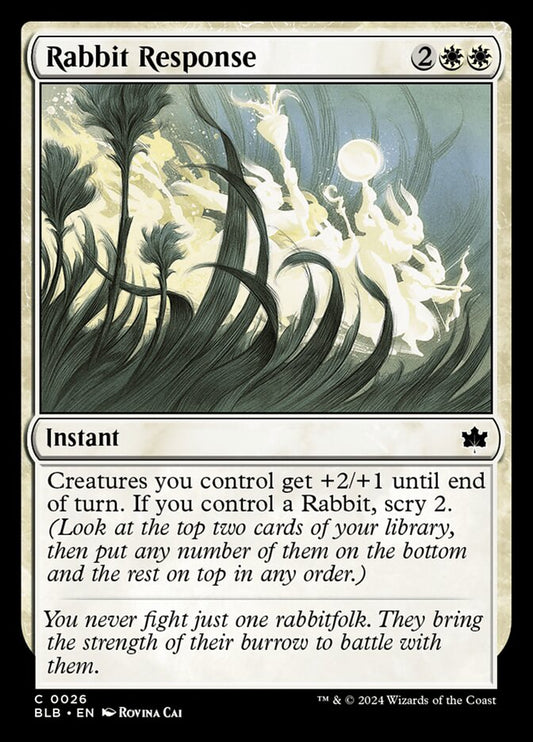 Rabbit Response 26 (Bloomburrow)  - Foil