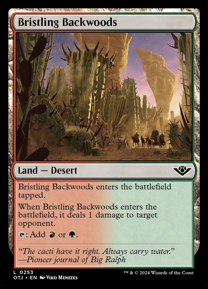 Bristling Backwoods 253/286 (Outlaws of Thunder Junction)  - Foil