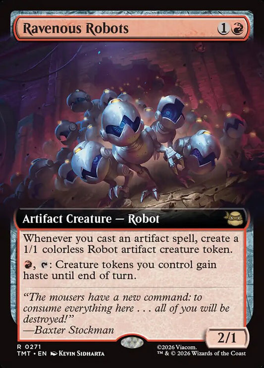 Ravenous Robots 271 (Teenage Mutant Ninja Turtles)  - Extended Art Foil