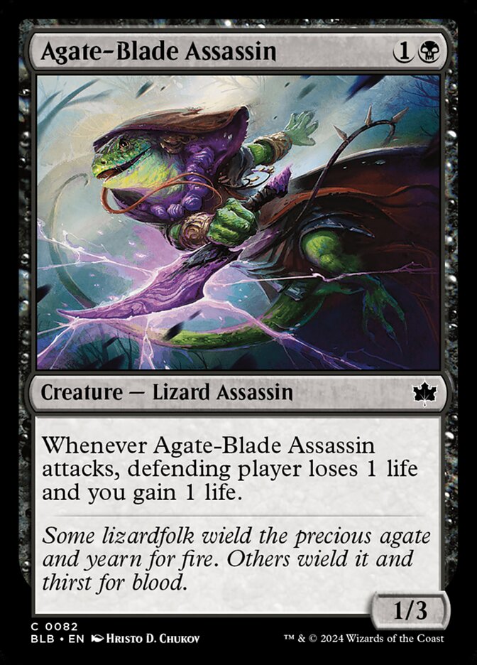 Agate-Blade Assassin 82 (Bloomburrow)  - Foil
