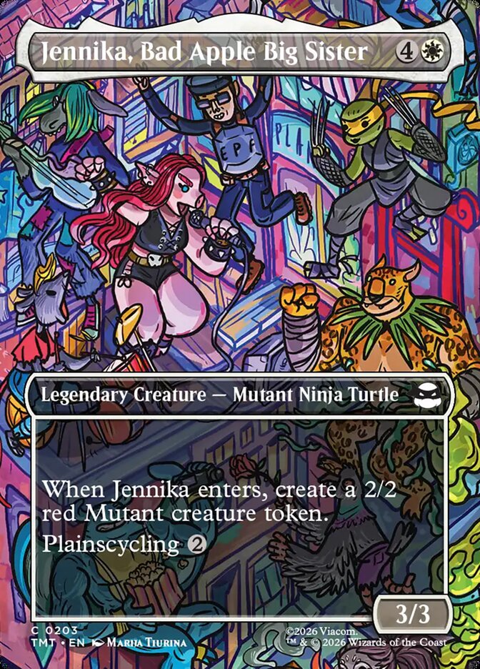 Jennika, Bad Apple Big Sister 203/190 (Teenage Mutant Ninja Turtles)  - Borderless Foil