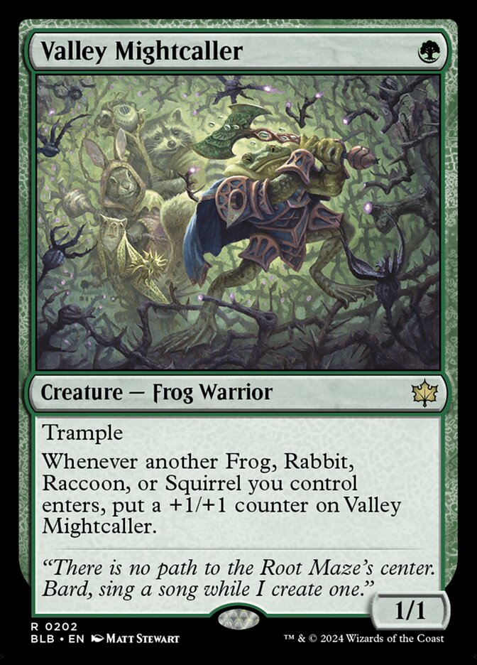 Valley Mightcaller 202 (Bloomburrow)  - Foil