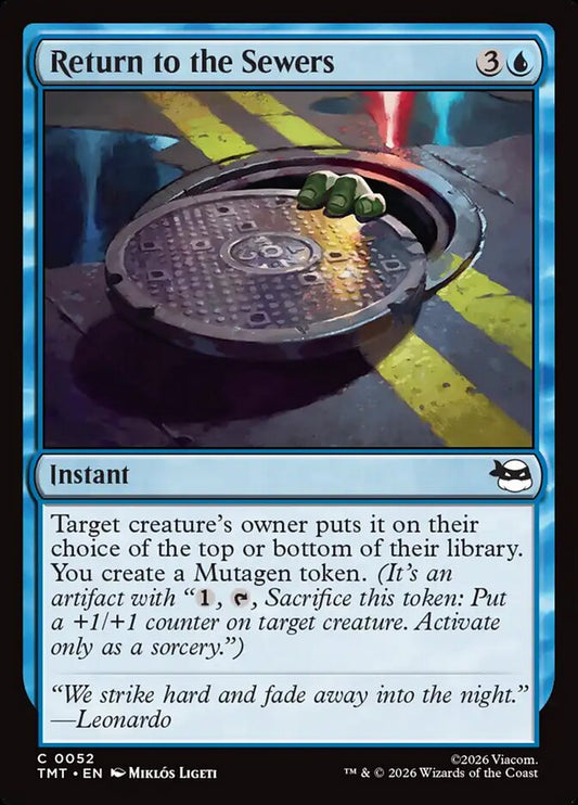 Return to the Sewers 52/190 (Teenage Mutant Ninja Turtles)  - Foil
