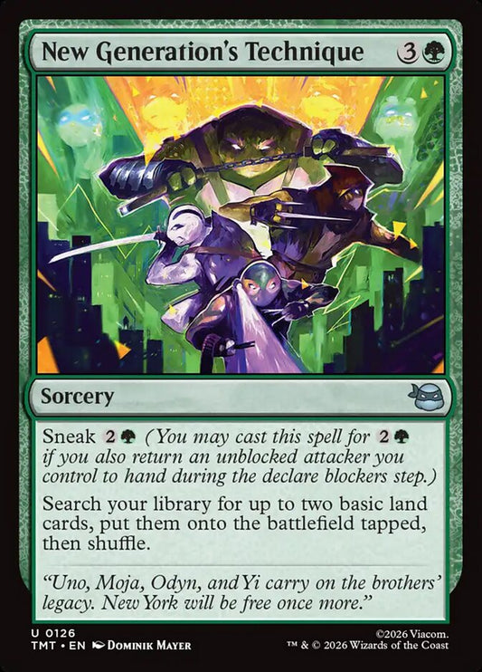 New Generation's Technique 126/190 (Teenage Mutant Ninja Turtles)  - Foil