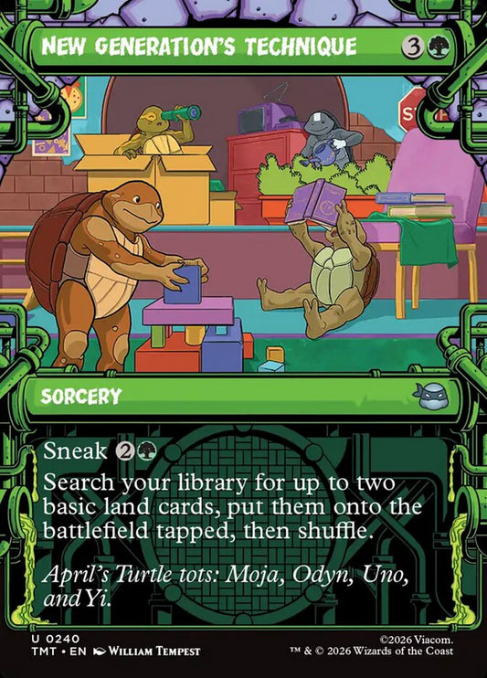 New Generation's Technique 240/190 (Teenage Mutant Ninja Turtles)  - Showcase Foil
