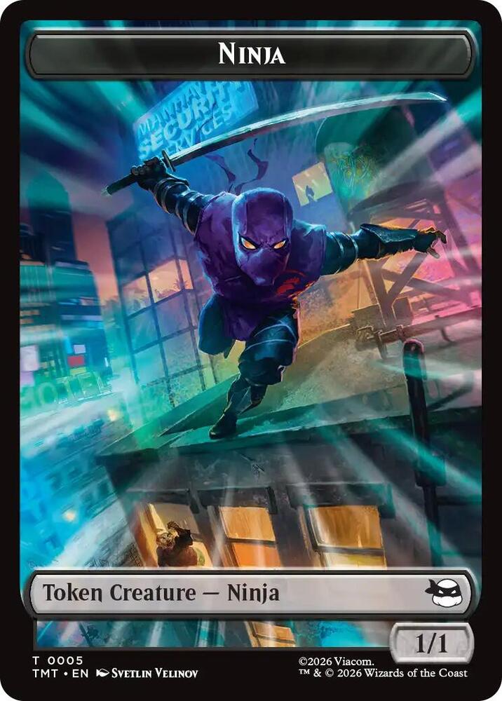 Ninja Mutagen Double Sided Token 5 // 9 (Teenage Mutant Ninja Turtles) 