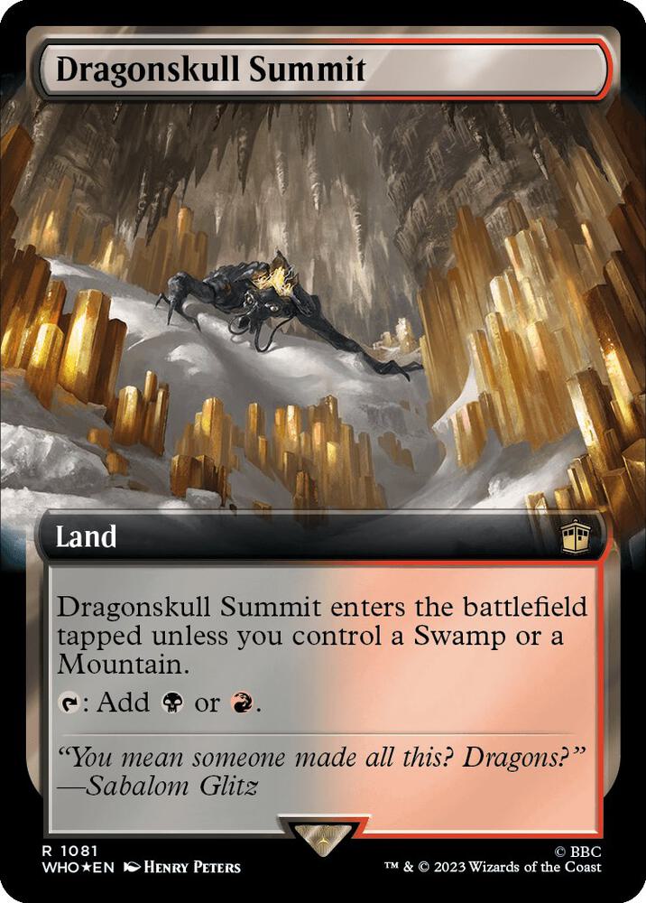 Dragonskull Summit 1081/331 (Universes Beyond: Doctor Who)  - Extended Art Surge Foil