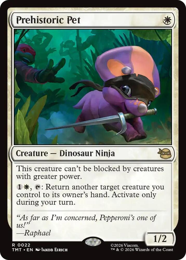 Prehistoric Pet 22/190 (Teenage Mutant Ninja Turtles)  - Foil